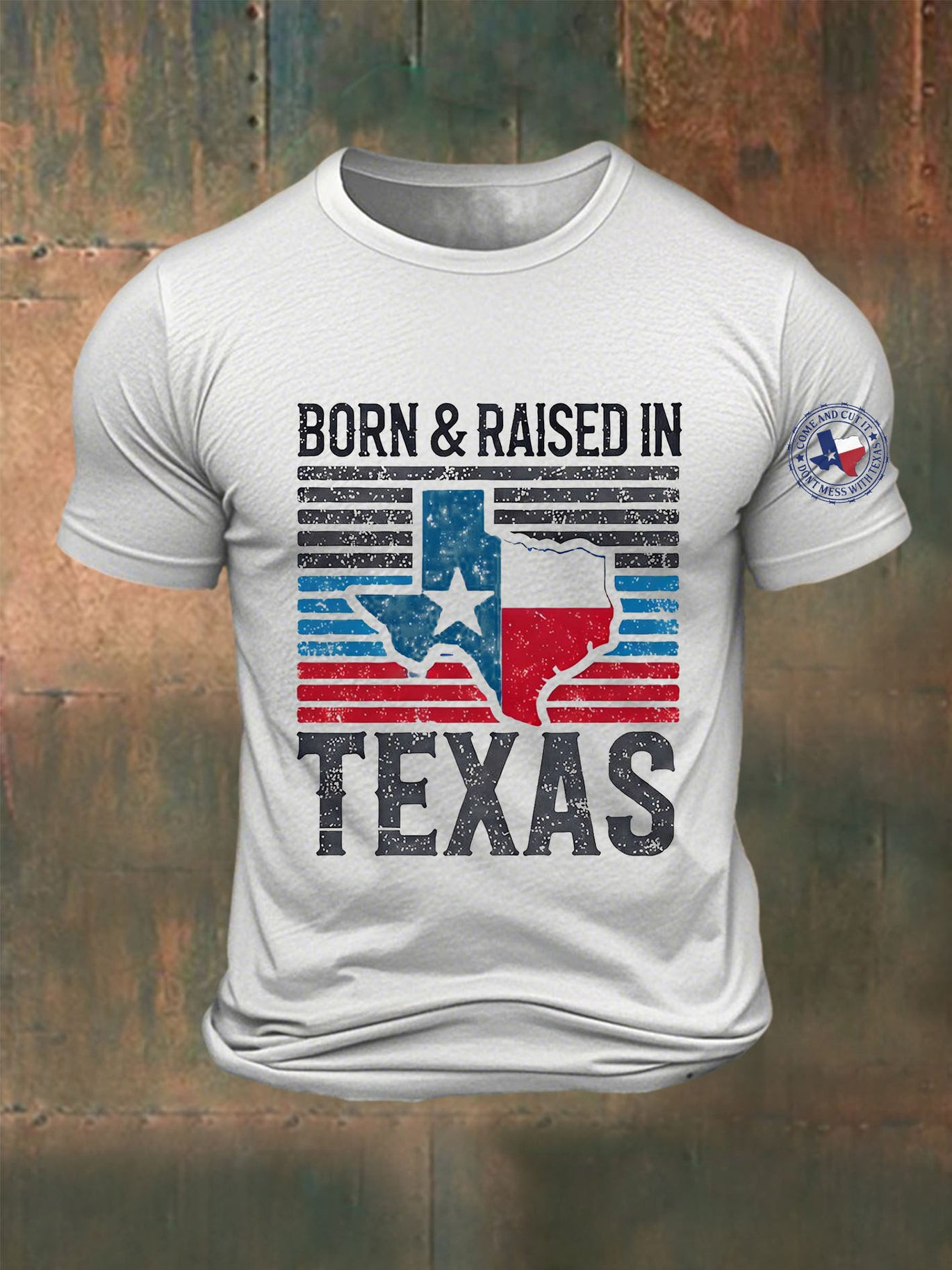 Mens Texas Strong Printed Tshirt Merch Gift For Southern Strength