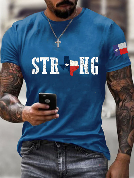 Mens Texas Strong Shortsleeved Tshirt Merch Gift For Patriots