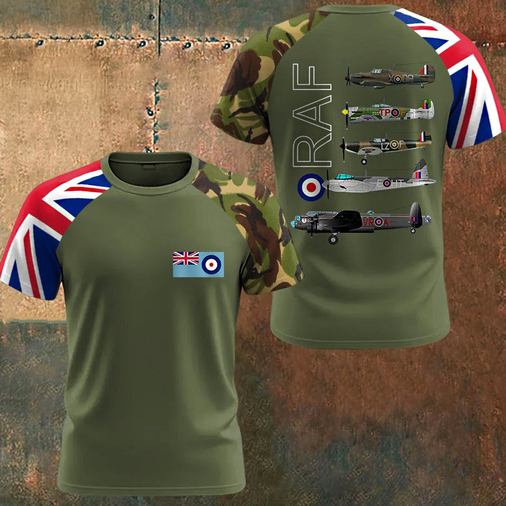 Men's Vintage Spitfire Lancaster Typhoon Hurricane Mosquito T-Shirt Gift For Dad Lover