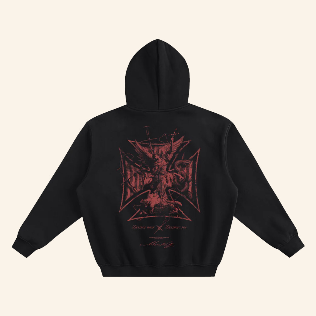 Mentality Merch Destroy Training Hoodie Birthday Gift Ideas For Husband