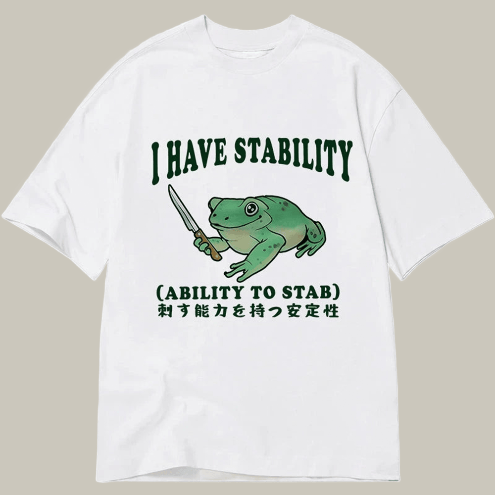 Mentally Stable Assassin Frog Classic T-Shirt Animal Themed Meme Merch Gifts For Meme Lovers