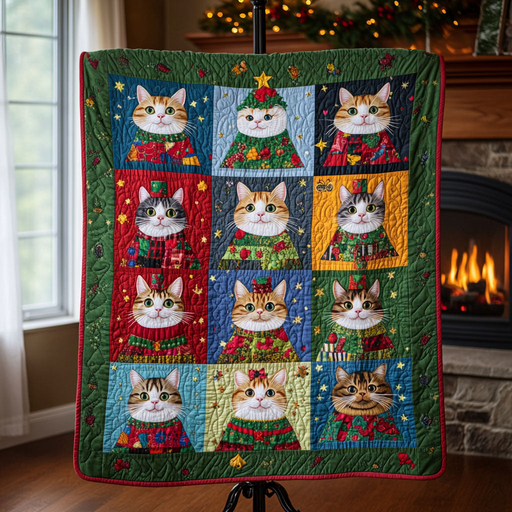 Meow Magic Moments Quilted Blanket Presents For Cat Lovers