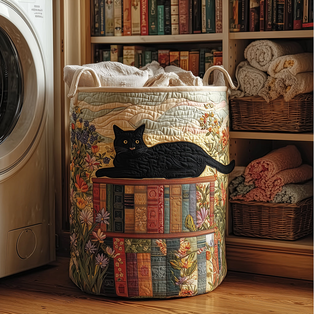 Meow Magic Quilted Laundry Basket Perfect Gift For College Dorm