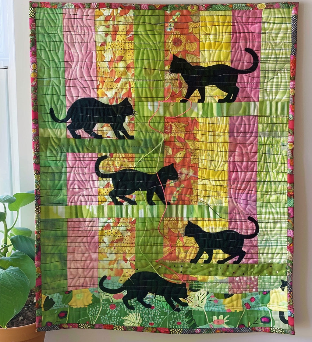 Meow Moments Quilted Blanket Cat Christmas Gifts