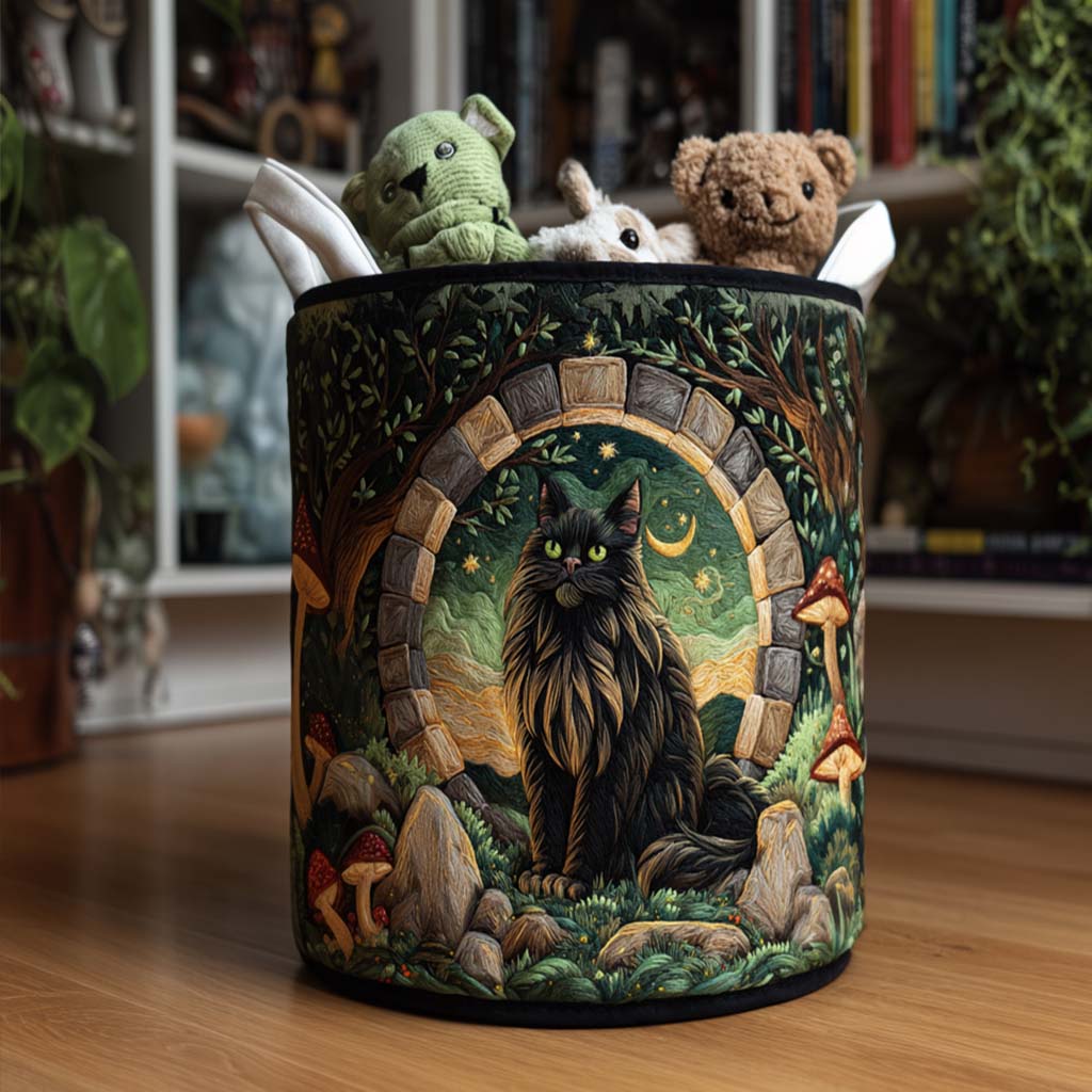 Meow Moments Quilted Laundry Basket Top Choice For Housewarming