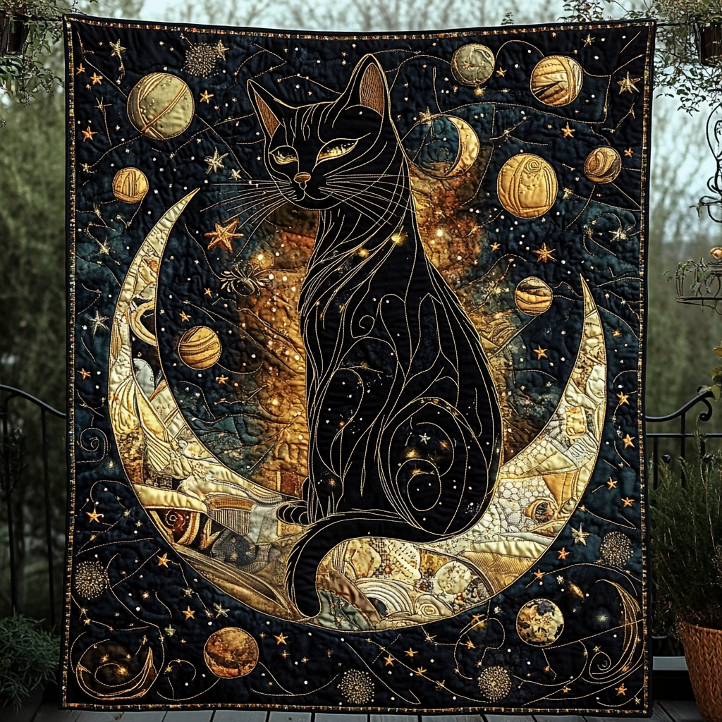 Meowtastic Moments Quilted Blanket Cat Christmas Gifts
