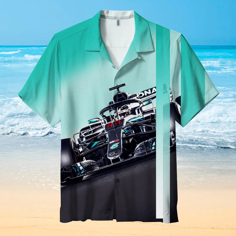 Mercedes AMG PETRONAS F1 Team Lewis Hamilton Hawaiian Shirt Best Gift For Racing Lovers