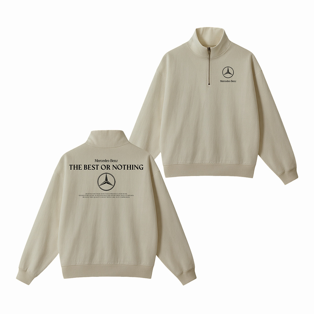 Mercedes Benz The Best Or Nothing Zip Sweatshirt Mercedes Benz Clothing Birthday Gift For Him