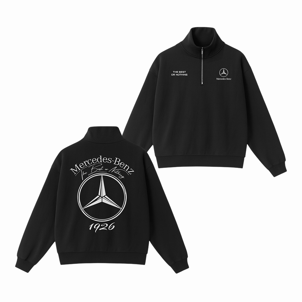 Mercedes Benz The Best Or Nothing Zip Sweatshirt Mercedes Benz Clothing Fan Gift
