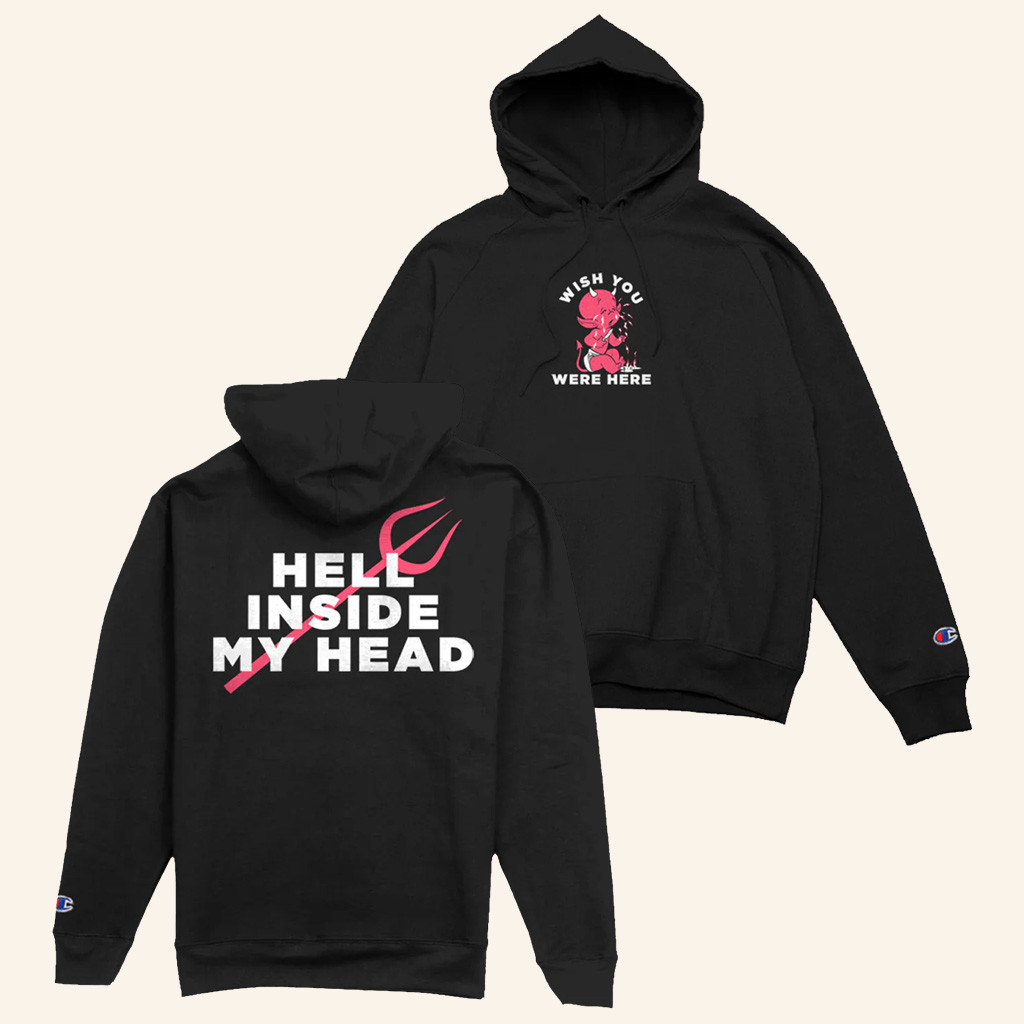 Merch Connection Hoodie Wish You Were Here Hot Stuff Champion Hoodie Gifts For Her