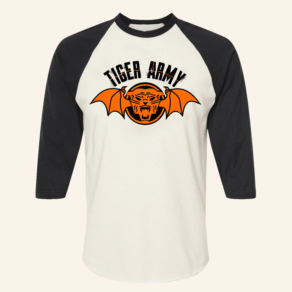 Merch Connection Raglan Shirt Tiger Army Vintage TigerBat T-Shirt Gift Ideas For Him