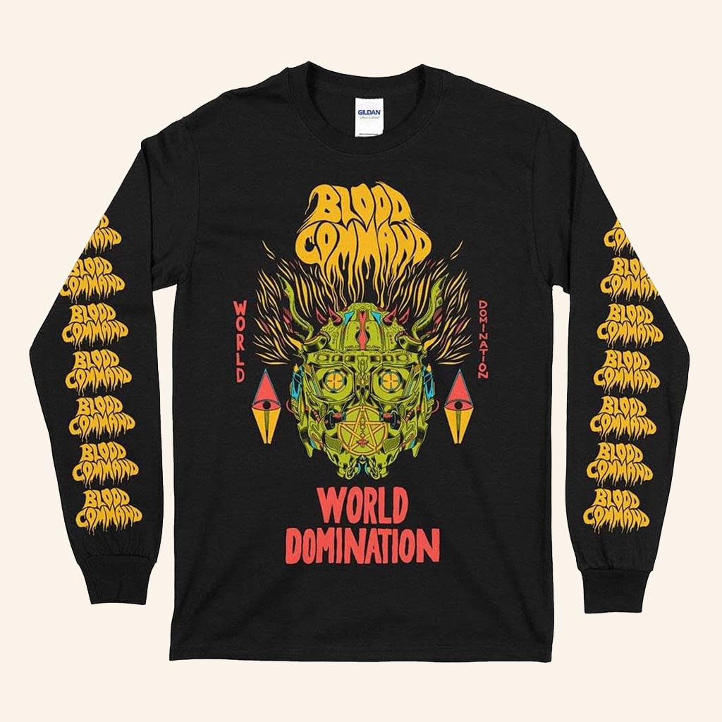 Merch Connection Shirt Blood Command World Domination Long Sleeve T-Shirt Gifts For Son Merch Connection Shirt Blood Command World Domination Long Sleeve T-Shirt Gifts For Son