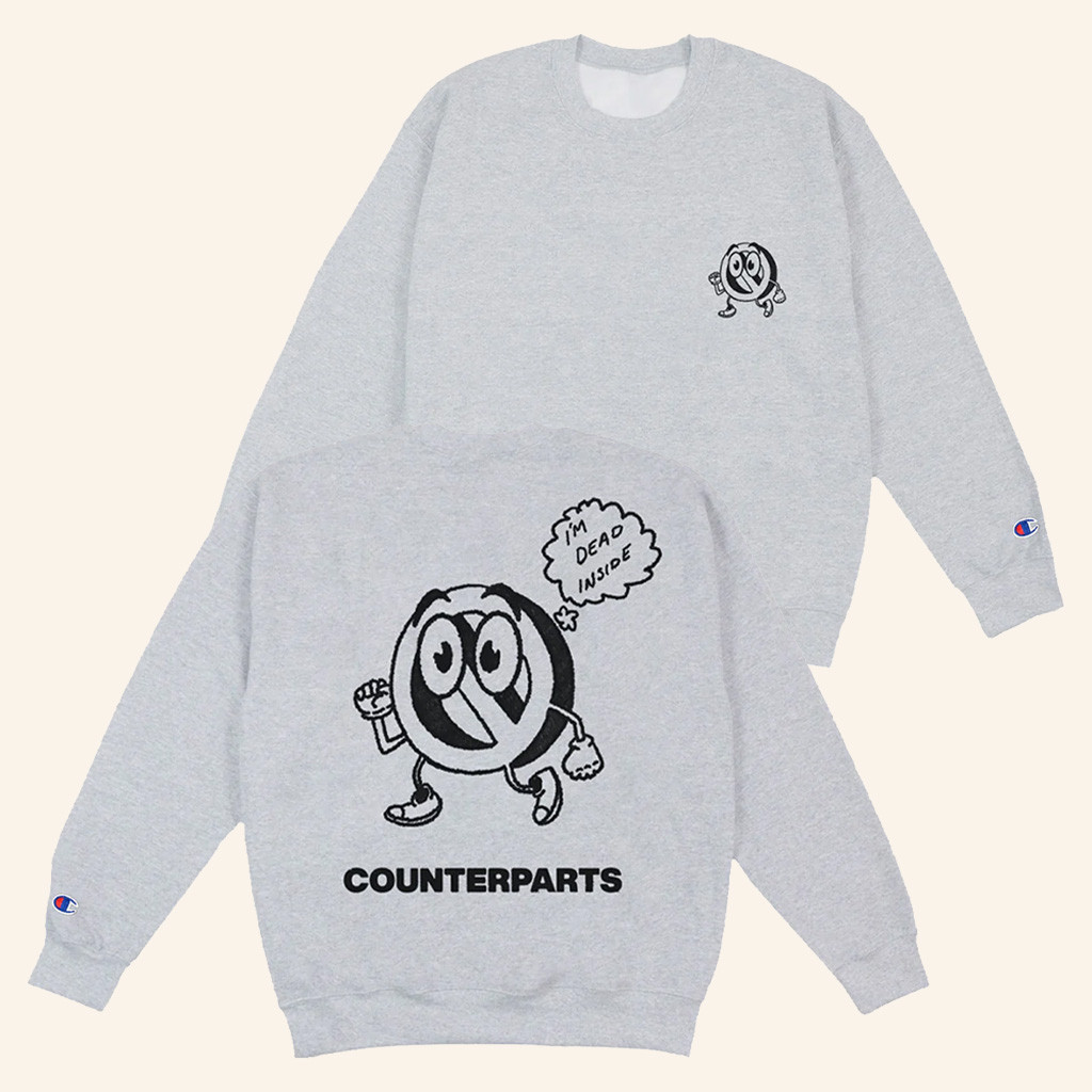 Merch Connection Sweatshirt Counterparts Dead Inside Crewneck Christmas Gifts For Him