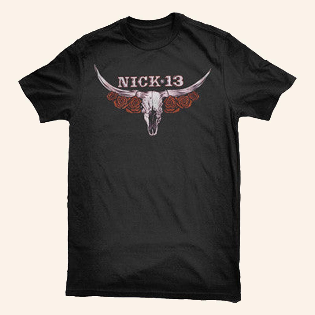Merch Connection T-Shirt Nick 13 Cattle Skull Shirt Xmas Gifts For Husband Merch Connection T-Shirt Nick 13 Cattle Skull Shirt Xmas Gifts For Husband