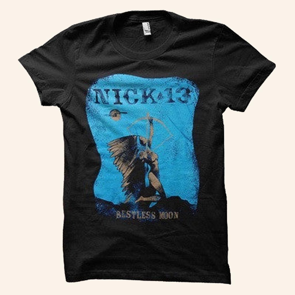 Merch Connection T-Shirt Nick 13 Restless Moon Girly Shirt Xmas Gifts For Father