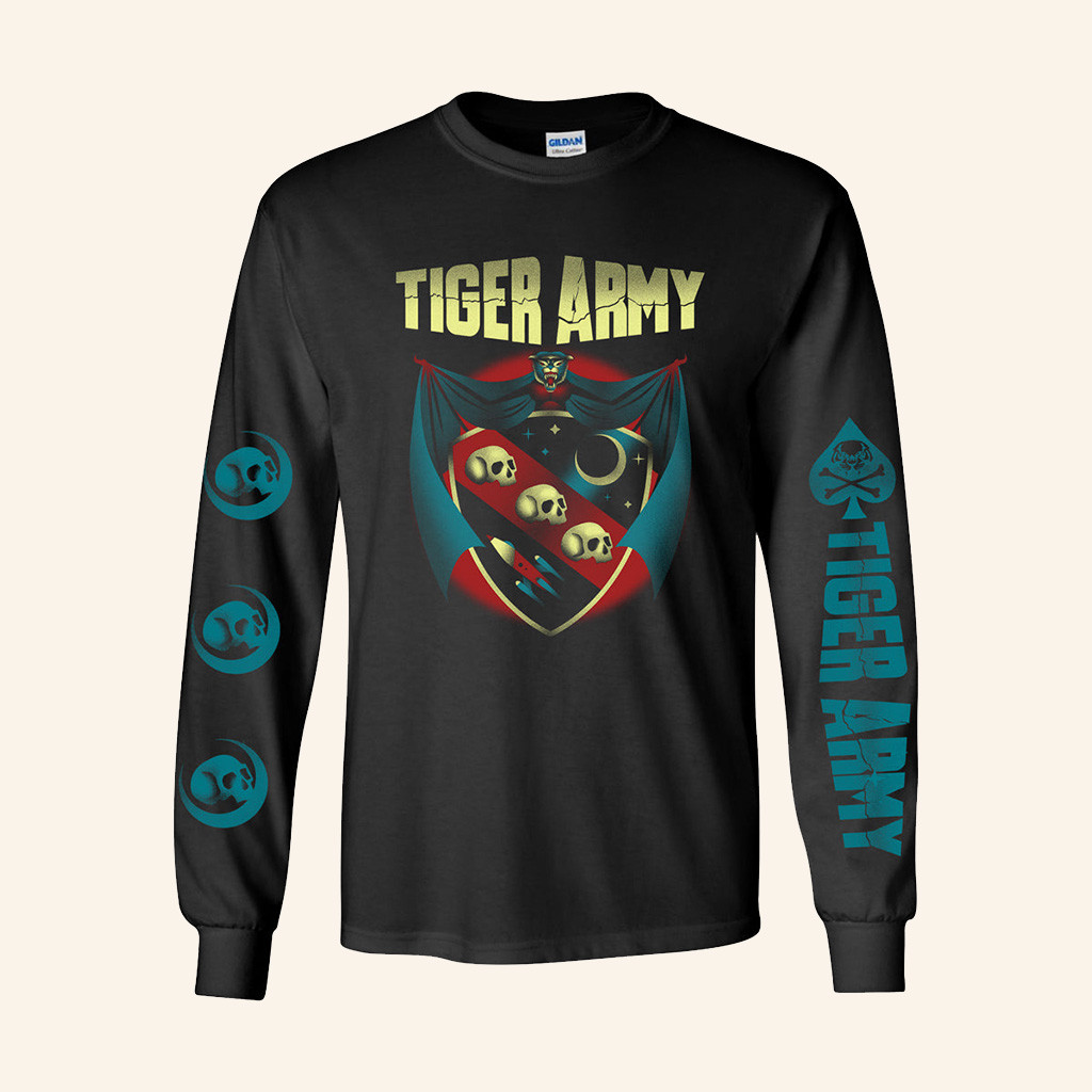 Merch Connection T-Shirt Tiger Army Crest Long Sleeve Shirt Present Ideas For Him