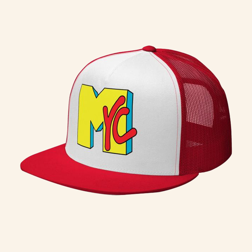 Merch Perch Merch Nyc 80S Printed Flat Bill Trucker Hat Snapback Gift Ideas For Boyfriend Merch Perch Merch Nyc 80S Printed Flat Bill Trucker Hat Snapback Gift Ideas For Boyfriend