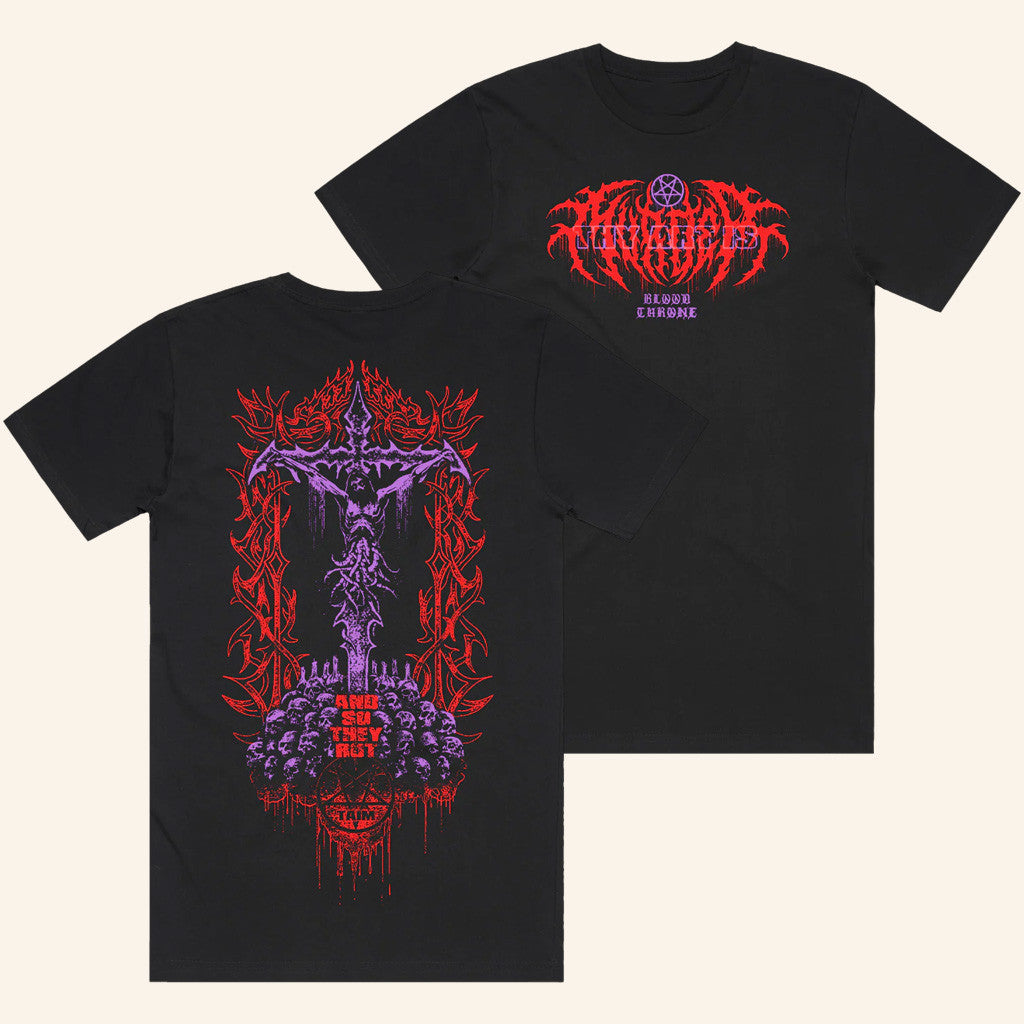 Merch Warfare Merch Blood Throne Black T-Shirt Gifts For Father Merch Warfare Merch Blood Throne Black T-Shirt Gifts For Father