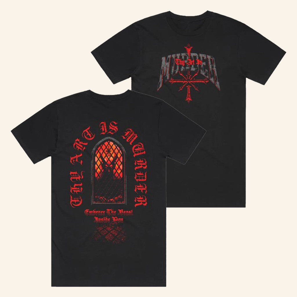 Merch Warfare Merch Embrace The Beast Black T-Shirt Gifts For Father
