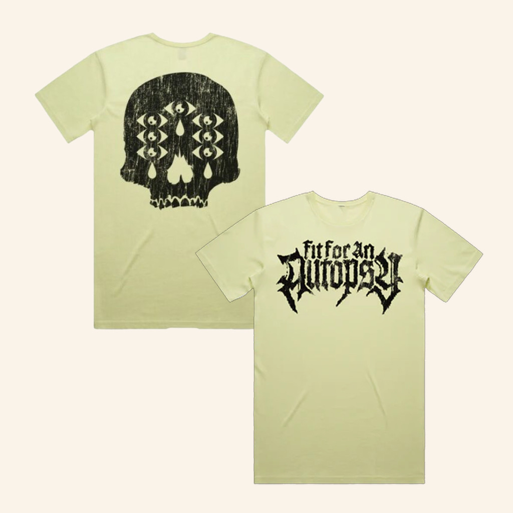 Merch Warfare Merch Fit For An Autopsy 7 Eye Skull T-Shirt Gifts For Music Lovers