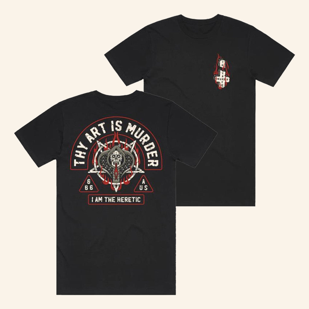 Merch Warfare Merch I Am The Heretic Black T-Shirt Gifts For Dad Merch Warfare Merch I Am The Heretic Black T-Shirt Gifts For Dad