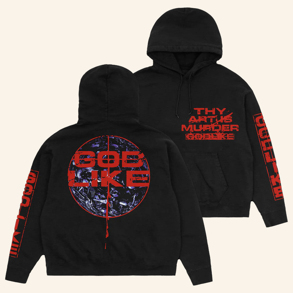 Merch Warfare Merch Neo Godlike Black Hoodie Gifts For Dad