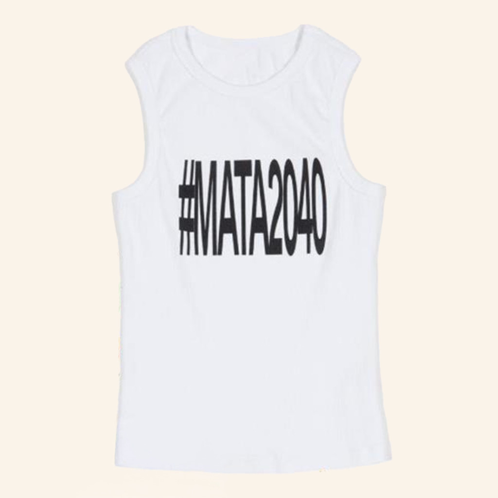 Merch2040 33Mata Merch Tank Top MATA 2040 White Tank Best Christmas Gifts For Husband