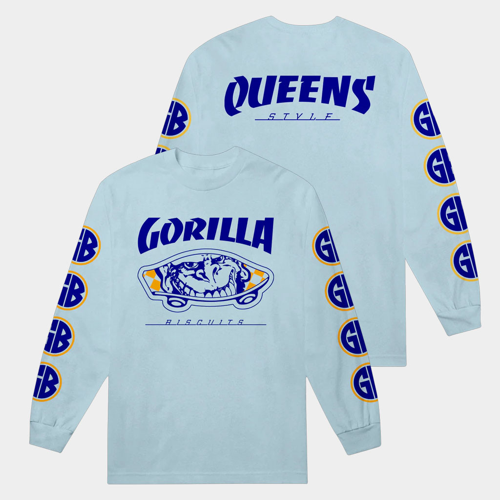 Merchnow Merch Gorilla Biscuits Queens Style Long Sleeve T-Shirt Birthday Ideas For Son