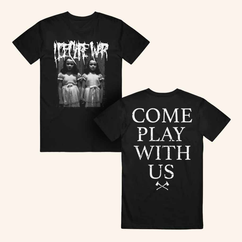 Merchnow Merch I Declare War Twin T-Shirt Come Play With Us T-Shirt Spooky Gifts For Her Merchnow Merch I Declare War Twin T-Shirt Come Play With Us T-Shirt Spooky Gifts For Her