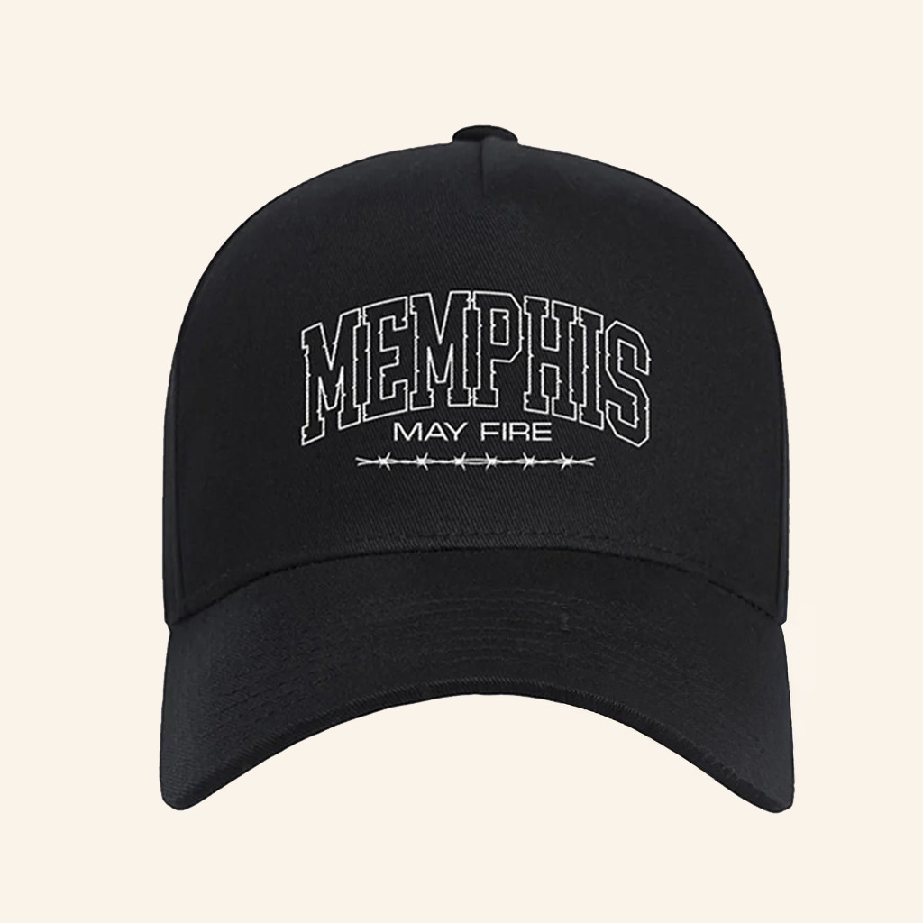 Merchnow Merch Memphis May Fire Barbed Black Hat Embroidered Gifts For Father