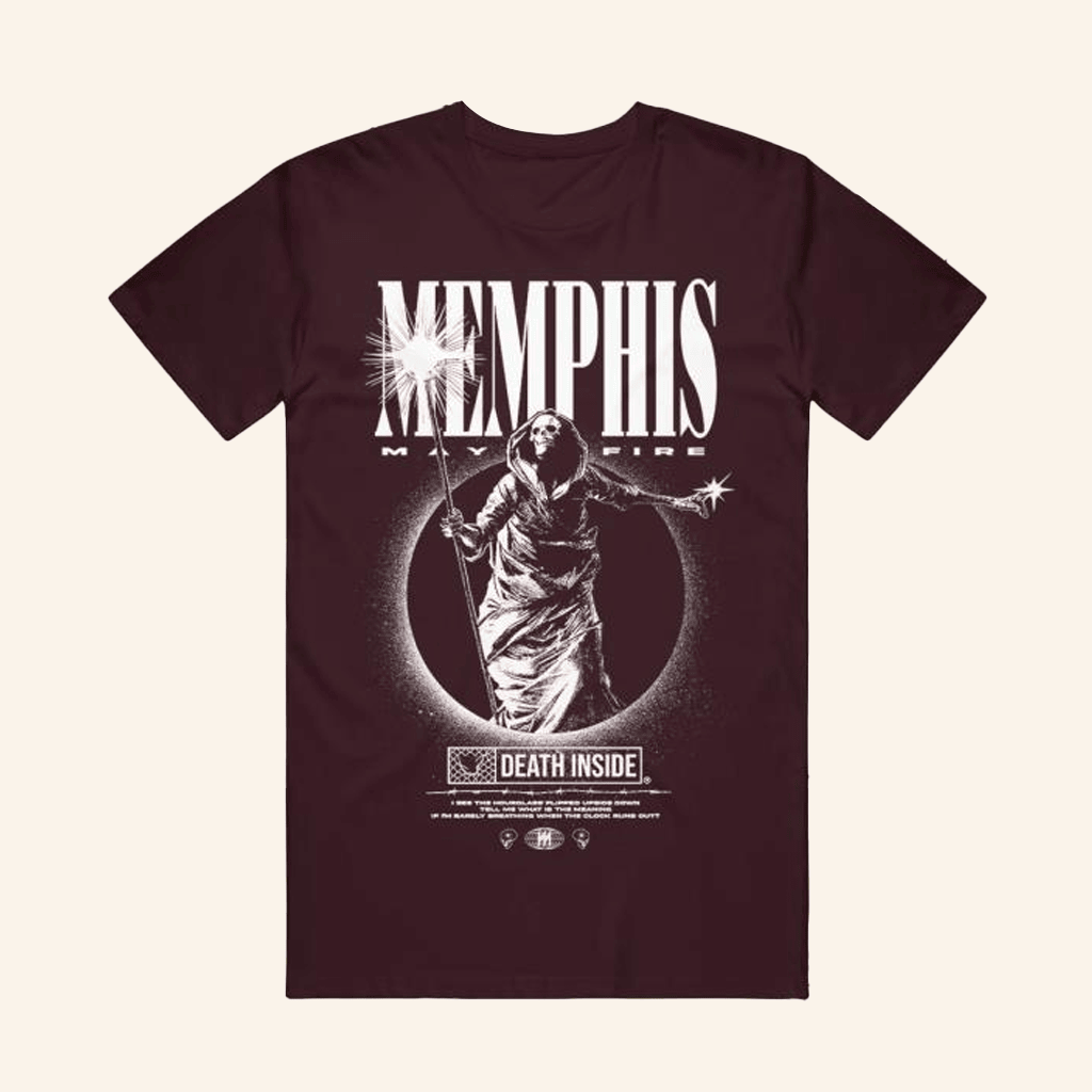 MerchNow Merch Memphis May Fire Death Staff Oxblood T-Shirt Dad Gifts MerchNow Merch Memphis May Fire Death Staff Oxblood T-Shirt Dad Gifts