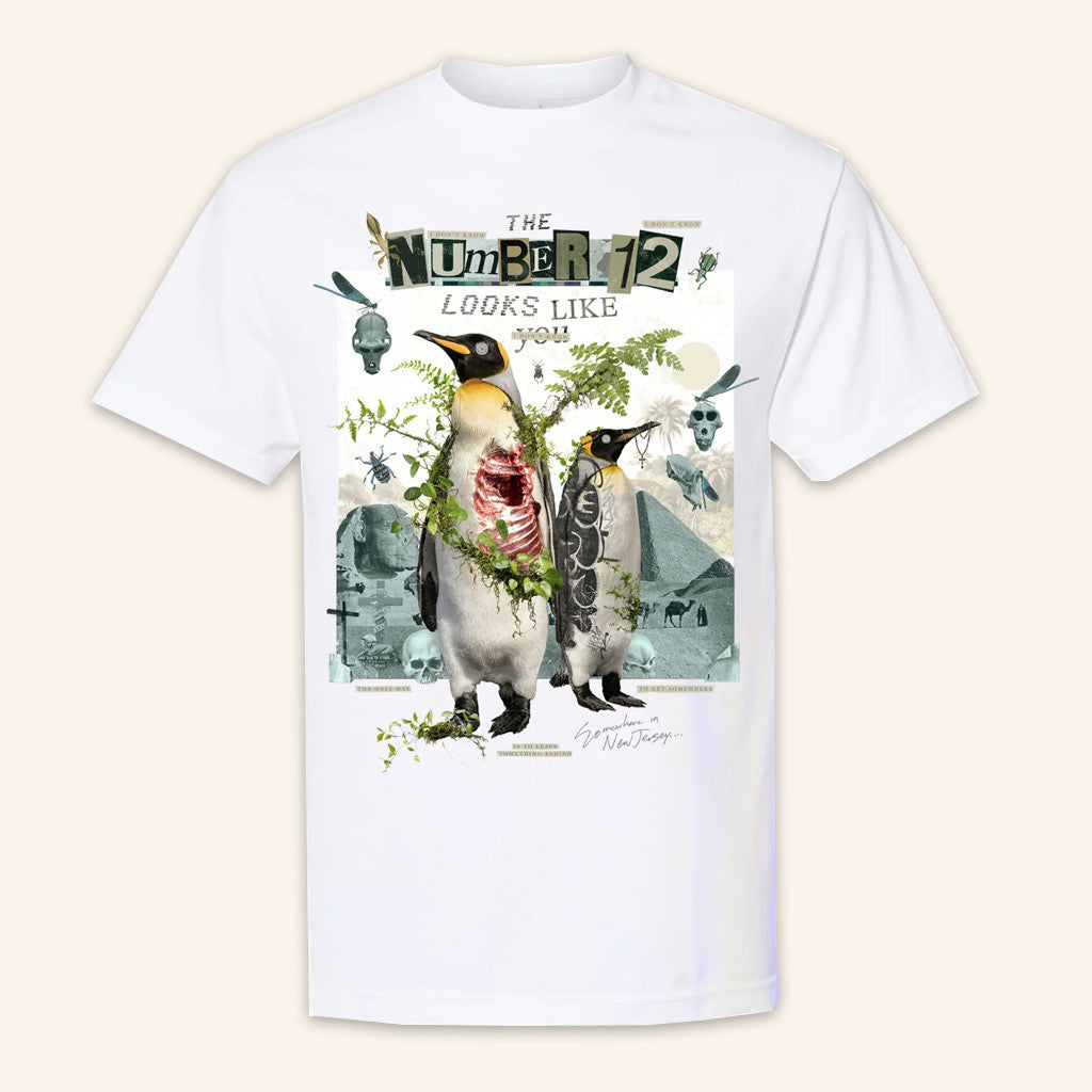 Merchnow Merch Penguin Collage White T-Shirt Gifts For Sister Merchnow Merch Penguin Collage White T-Shirt Gifts For Sister