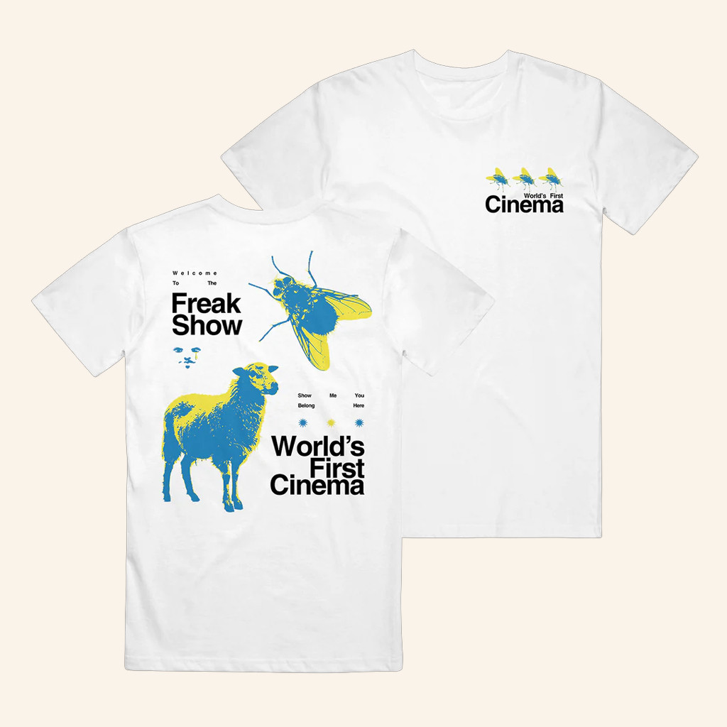 Merchnow Merch World's First Cinema Freak Show White T-Shirt Gifts For Friends