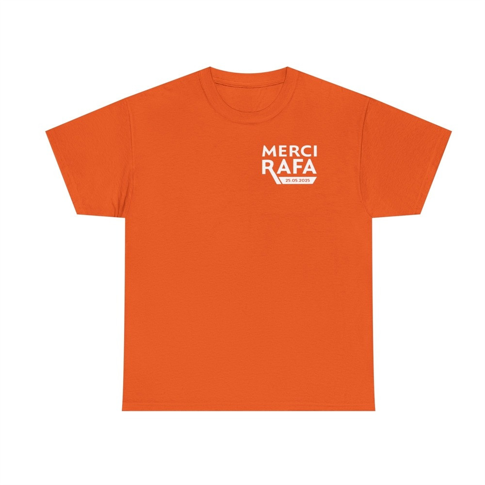 Merci Rafa Shirt French Open Rafa Nadal 05 May 2025 Merci Rafa Tee Shirts For Sale