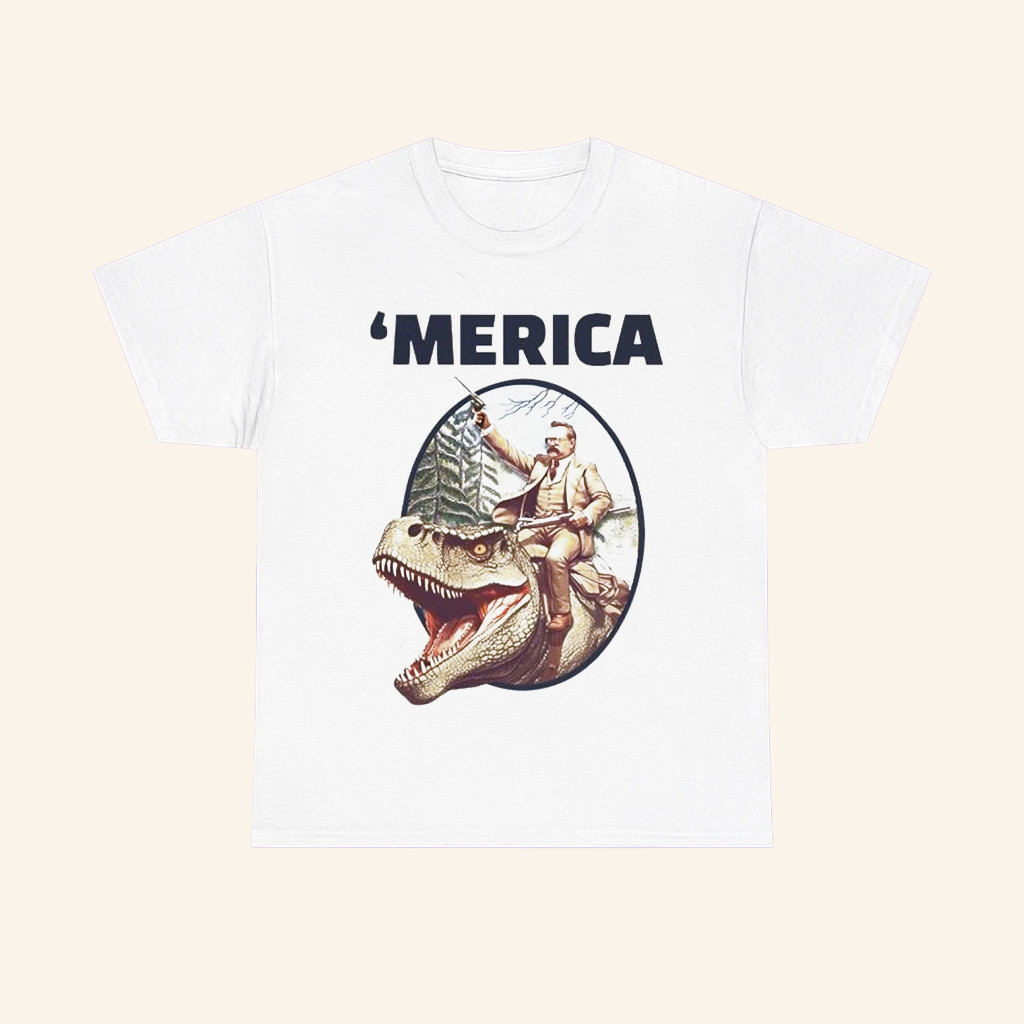 Merica Chris Long Teddy Roosevelt Allosaurus T Shirt Funny Shirt Gifts For Husband Merica Chris Long Teddy Roosevelt Allosaurus T Shirt Funny Shirt Gifts For Husband