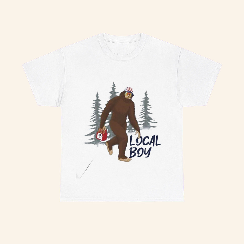 Merica Squatch Local Boy T-Shirt Patriotic Squatch Shirt Gifts For Bigfoot Lovers Merica Squatch Local Boy T-Shirt Patriotic Squatch Shirt Gifts For Bigfoot Lovers