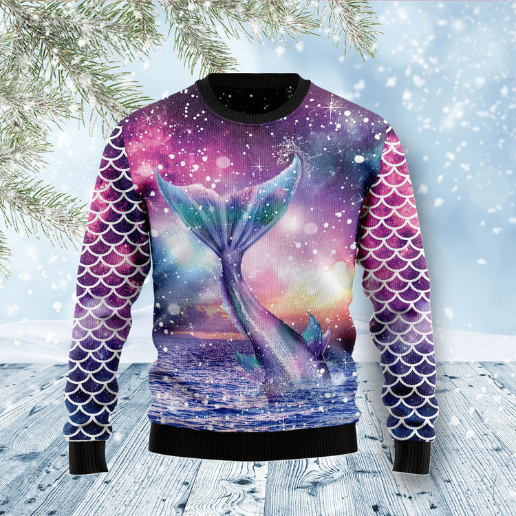 Mermaid Soul Ugly Christmas Sweater Xmas Holiday Jumper Presents For Mermaid Lovers