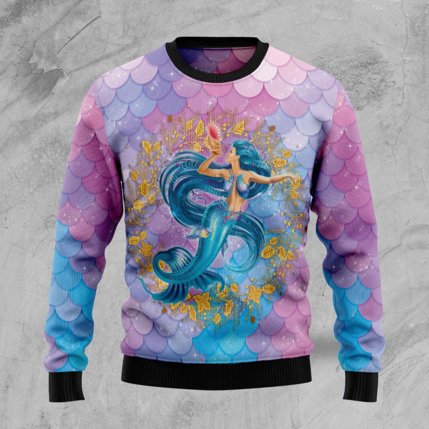 Mermaid Ugly Christmas Sweater Christmas Apparel Best Gifts For Mermaid Lovers