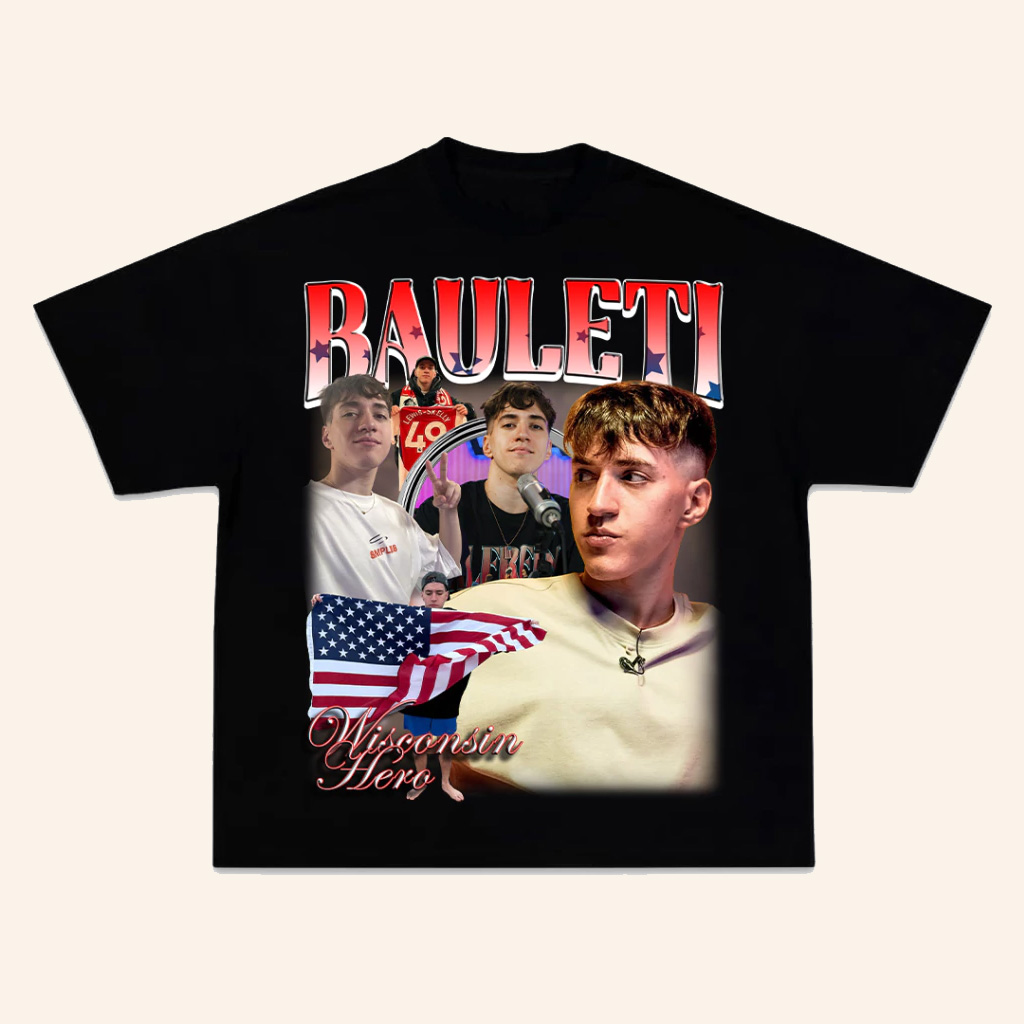 Mernosketti Merch Remera Bauleti Shirt Bauleti Wisconsin Hero T-Shirt Gifts For Friends