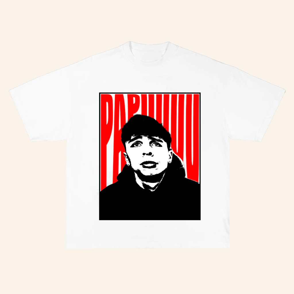 Mernosketti Merch Remera Papu White T-Shirt Gift Ideas For Brothers