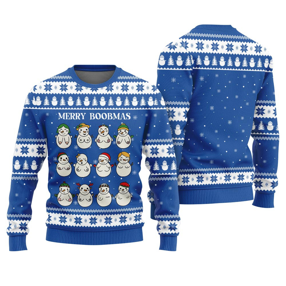 Merry Boobmas Funny Xmas Sweaters For Ladies Christmas Merch Gift That Brings Joy and Warmth
