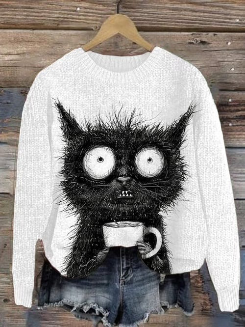 Merry Catmas Christmas Sweater Best Animal Clothing Funny Present Ideas For Cat Lovers