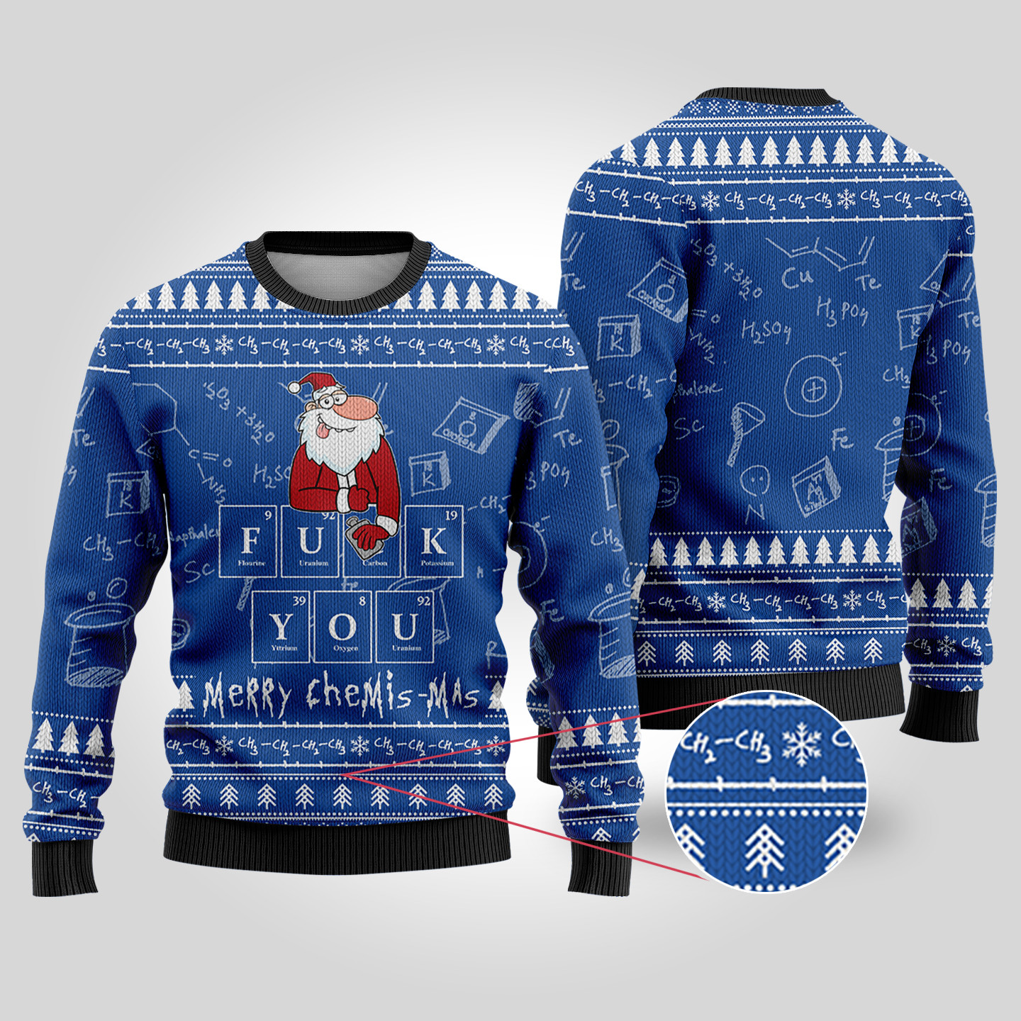 Merry Chemismas Science Ugly Christmas Sweater Royal Holiday Gift Merch That Everyone Will Adore