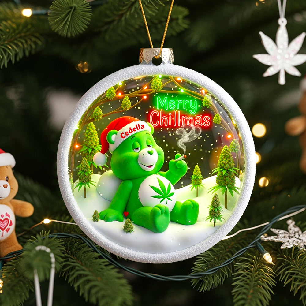 Merry Chillmas Ornament Personalized Gifts For Smokers - Christmas Ornament Gift Idea