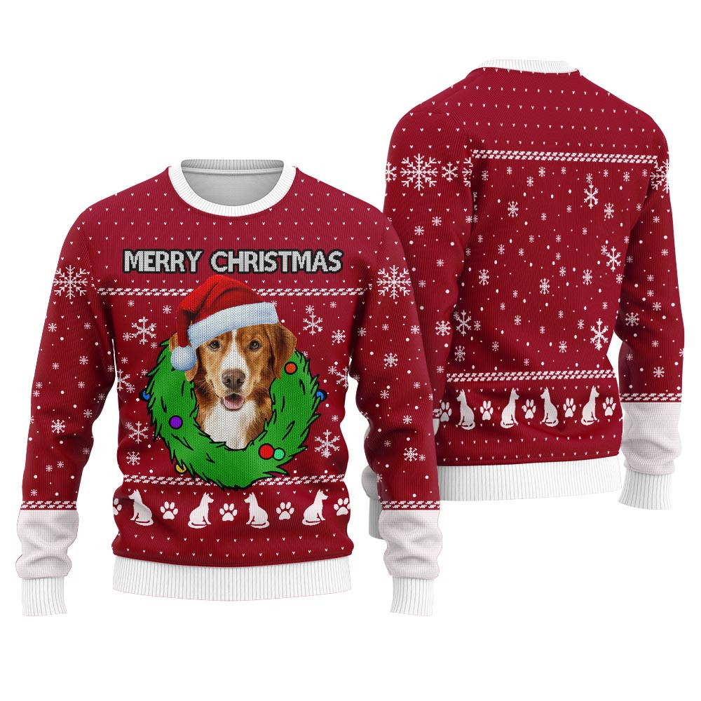 Merry Christmas Custom Dog Christmas Sweater Cardinal Red Family Gifts For Christmas