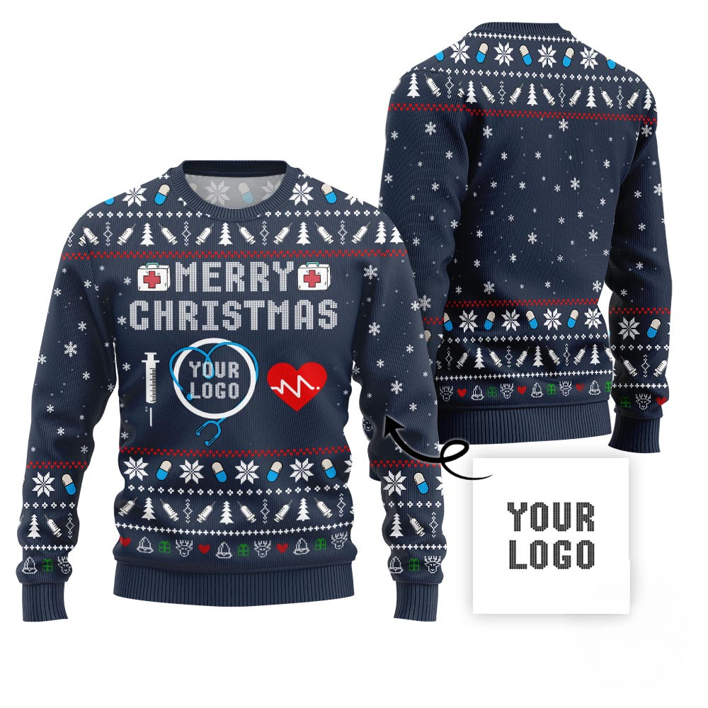 Merry Christmas Custom Ugly Xmas Sweater For Nurse Best Ugly Christmas Sweaters
