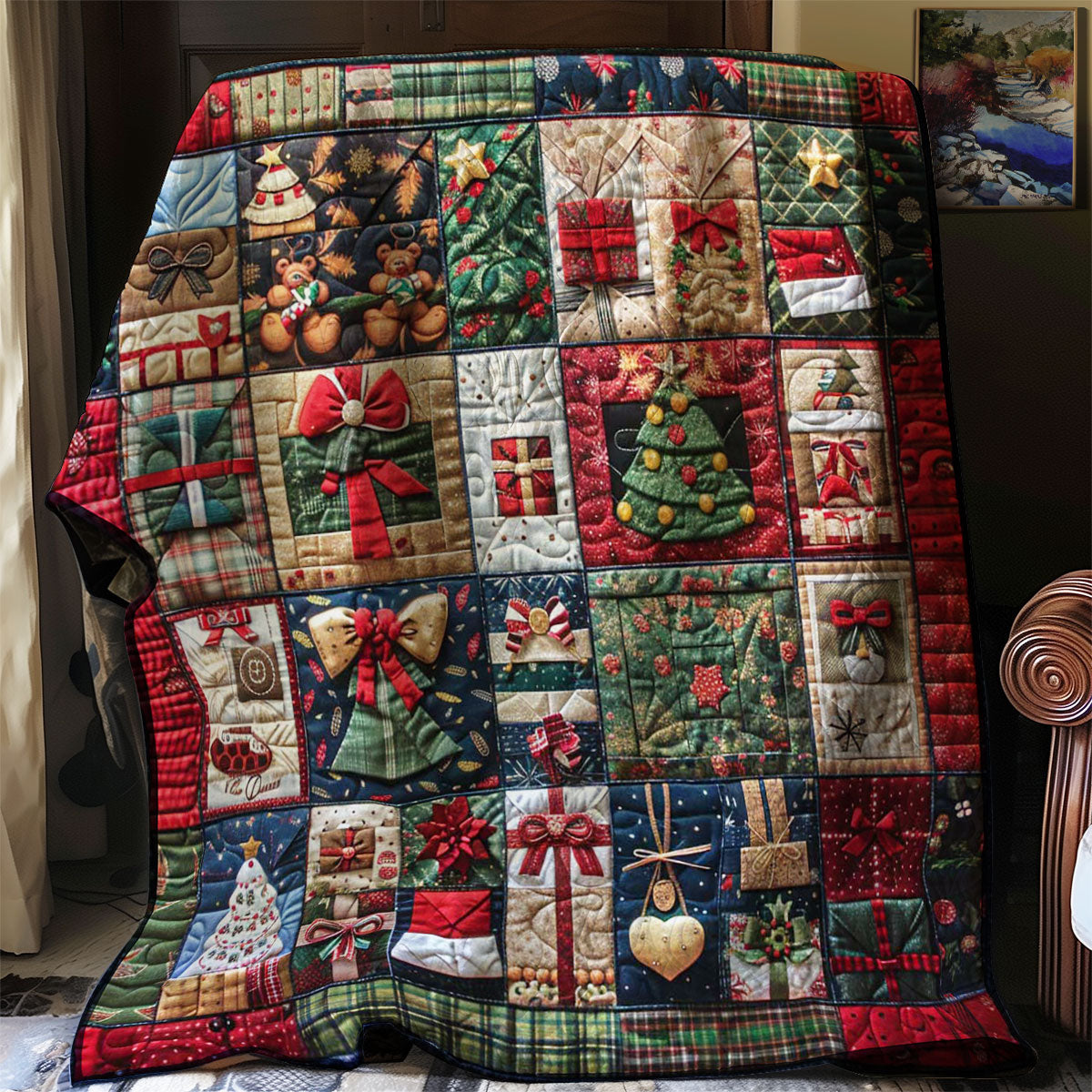 Merry Christmas Gift Quilt Blanket Queen Size Blanket Christmas Gifts For Sons Girlfriend