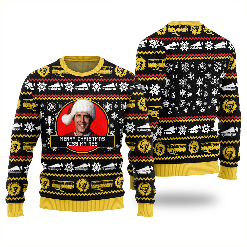 Merry Christmas Kiss My Ass Griswold Ugly Sweater Perfect Merch Gift for the Christmas Season