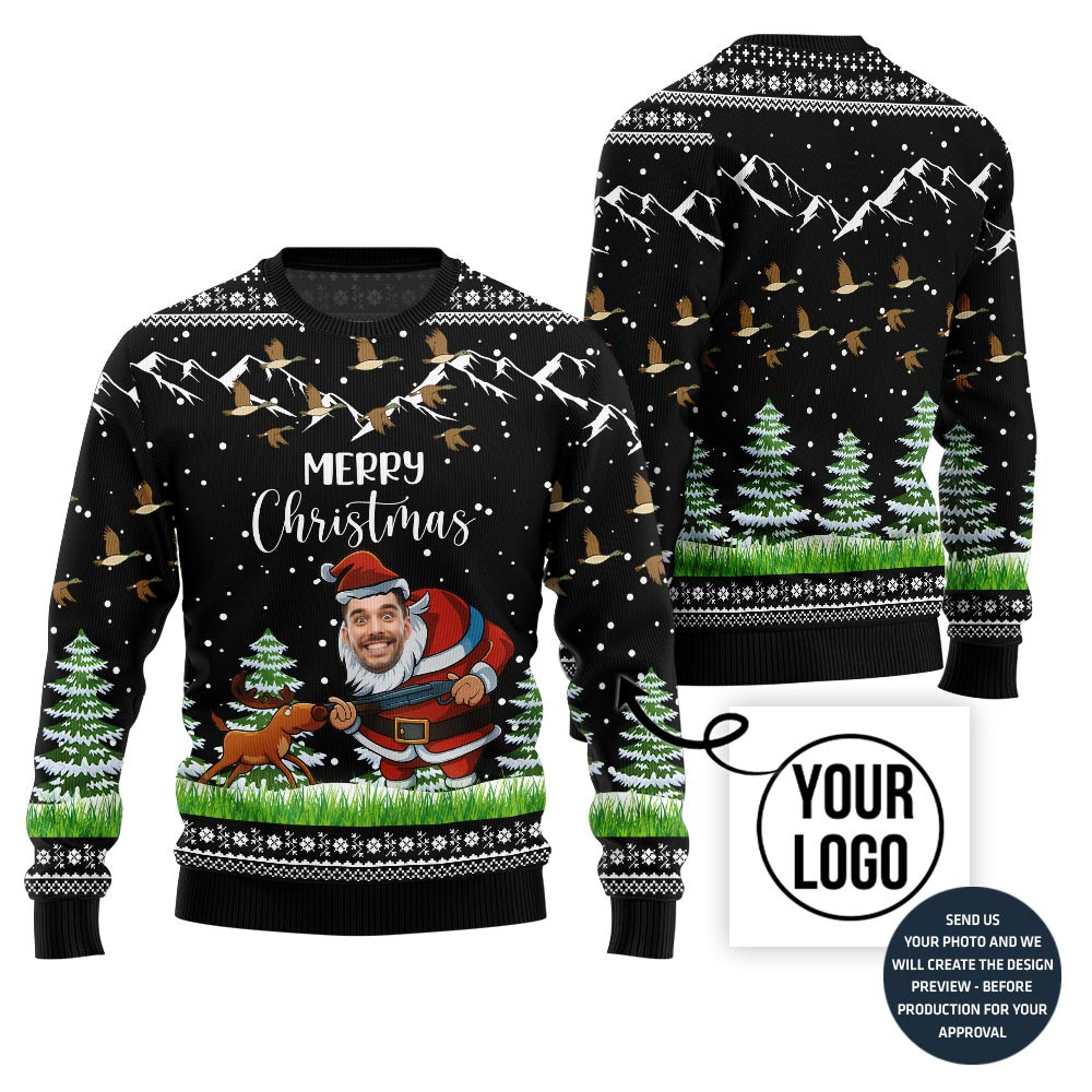 Merry Christmas Santa Hunting Sweater Special Merch Gift Idea for Festive Celebrations