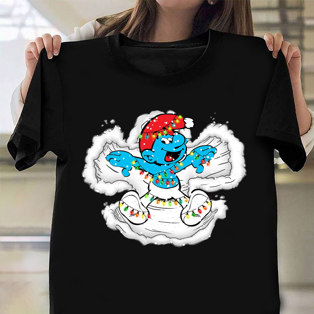 Merry Christmas Smurf Shirt Funny Smurf Xmas Tee Shirt Christmas Gifts 2024